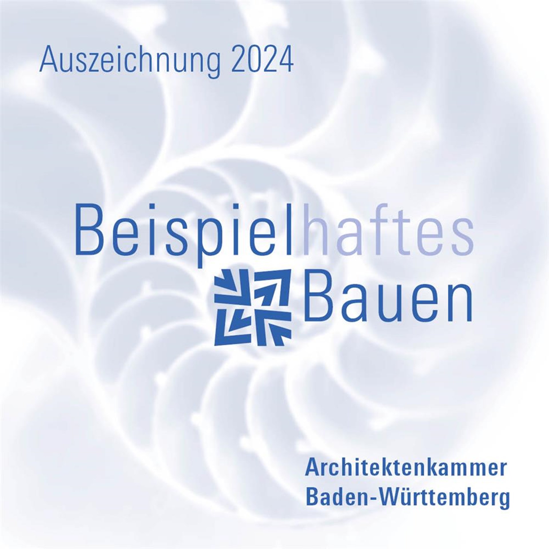 Logo für die Auszeichnung beispielhaftes Bauen 2024